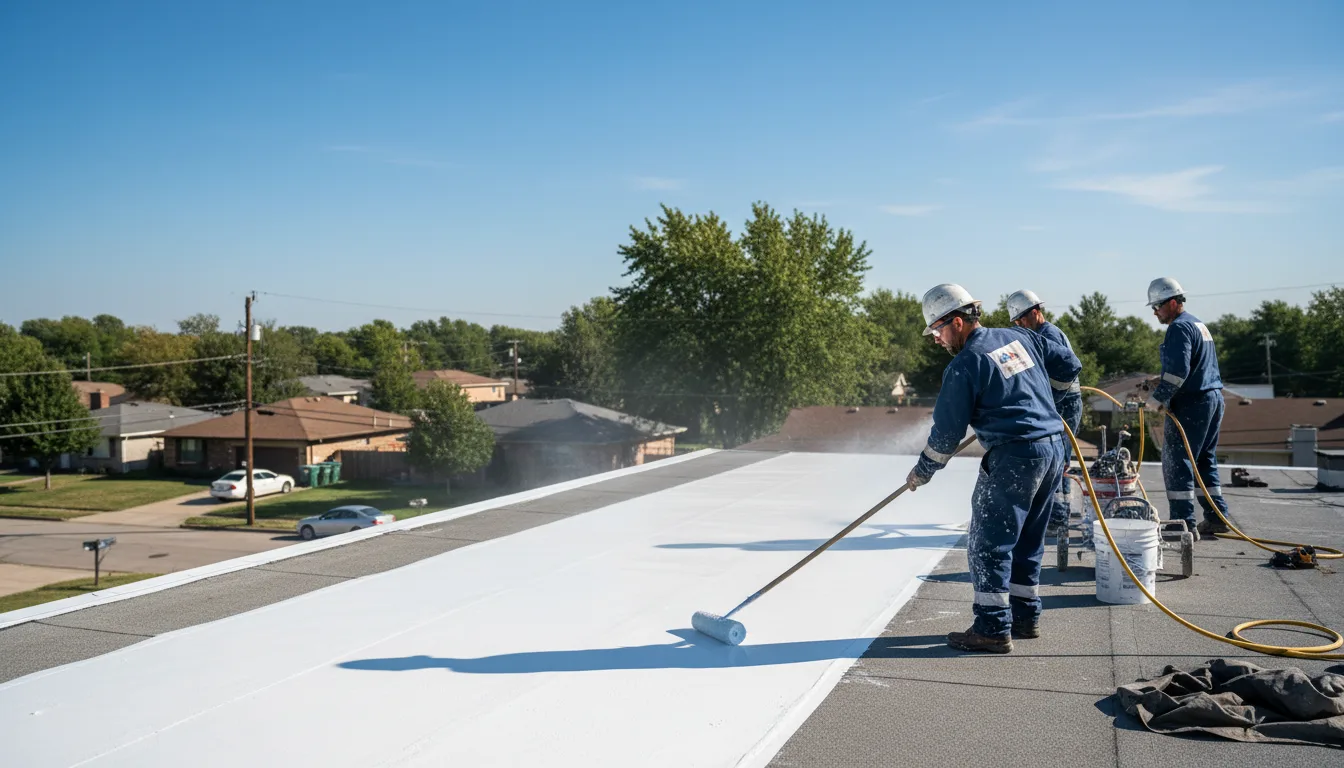 Commercial roof coating in Newark, OH near me